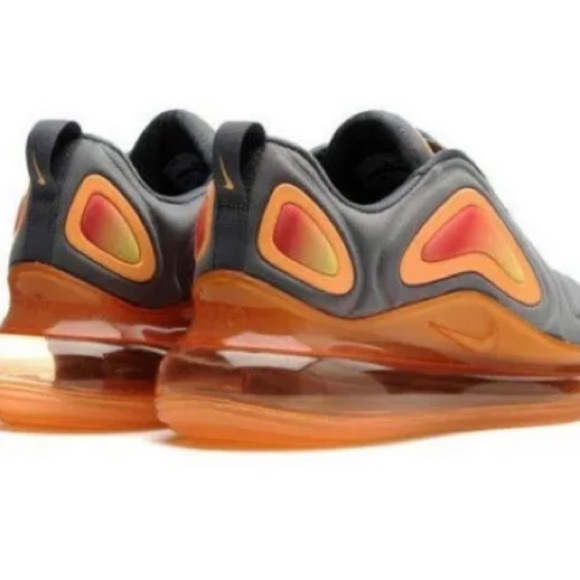 Nike Air Max 720 Gunsmoke Fuel Orange (GS) AQ3196-004 Size 6Y M/ Women’s 7.5 NIB - Picture 8 of 16